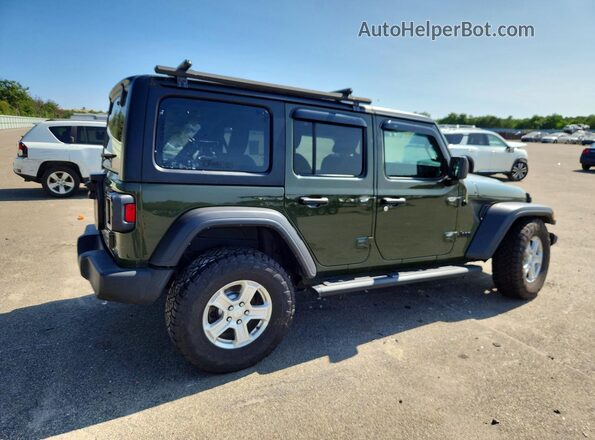 1C4HJXDG8MW814092 2021 JEEP WRANGLER Green Tył prawy
