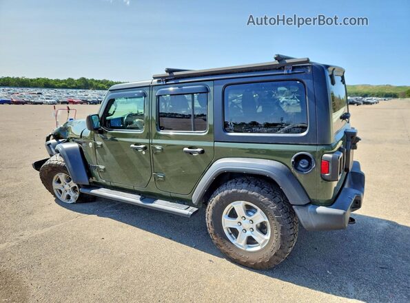 1C4HJXDG8MW814092 2021 JEEP WRANGLER Green Tył lewy