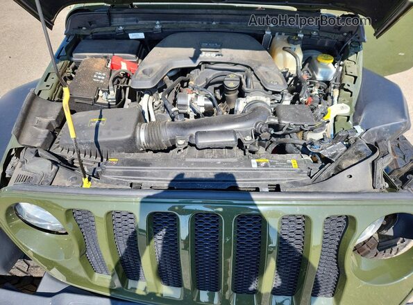 1C4HJXDG8MW814092 2021 JEEP WRANGLER Green Widok komory silnika