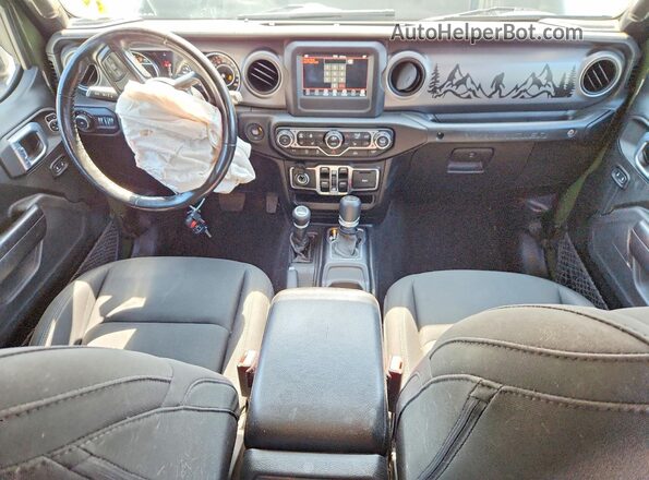 1C4HJXDG8MW814092 2021 JEEP WRANGLER Green Widok deski rozdzielczej