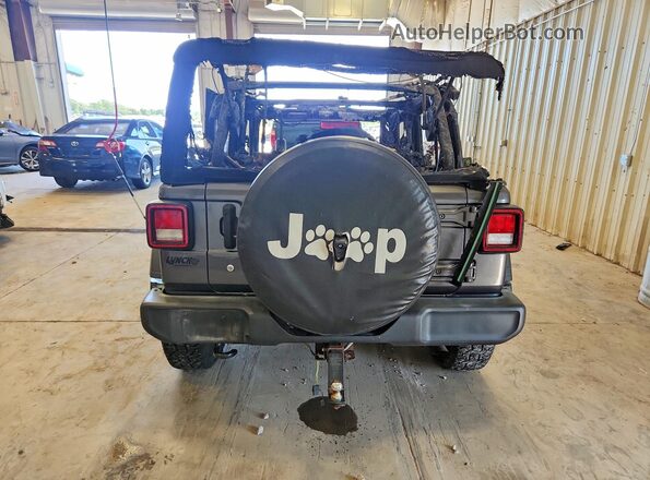 1C4HJXDN2KW563842 2019 JEEP WRANGLER Gray Rear view