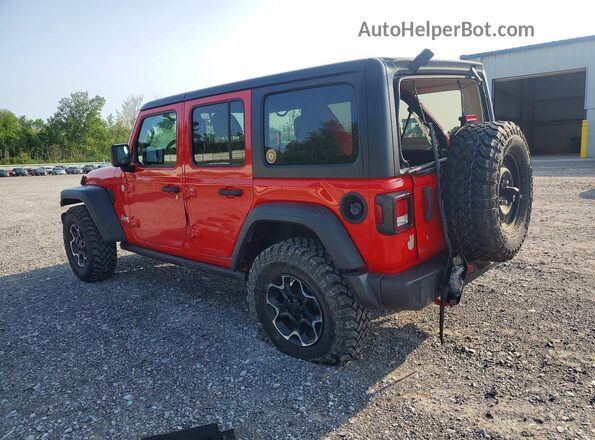 1C4HJXDN7LW165222 2020 JEEP WRANGLER Red Trasero izquierdo