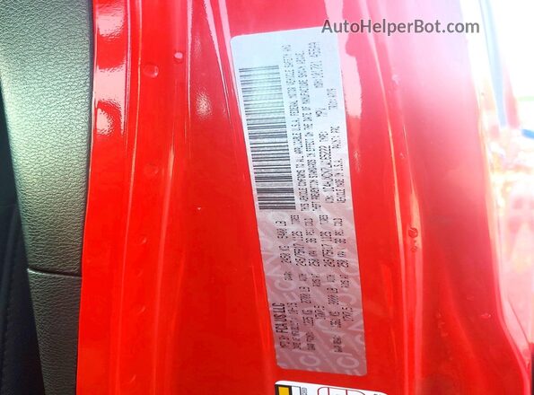 1C4HJXDN7LW165222 2020 JEEP WRANGLER Red Vista de la etiqueta del VIN