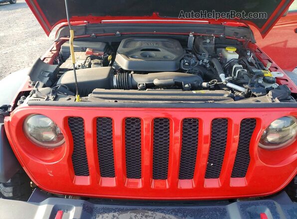 1C4HJXDN7LW165222 2020 JEEP WRANGLER Red Vista del compartimento del motor