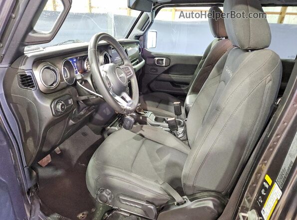 1C4HJXEN2PW695067 2023 JEEP WRANGLER Gray Front interior view