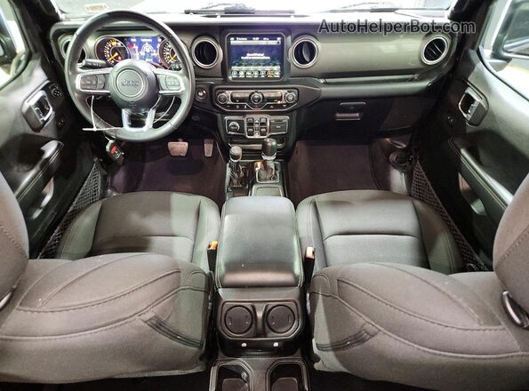 1C4HJXEN2PW695067 2023 JEEP WRANGLER Gray Dashboard view