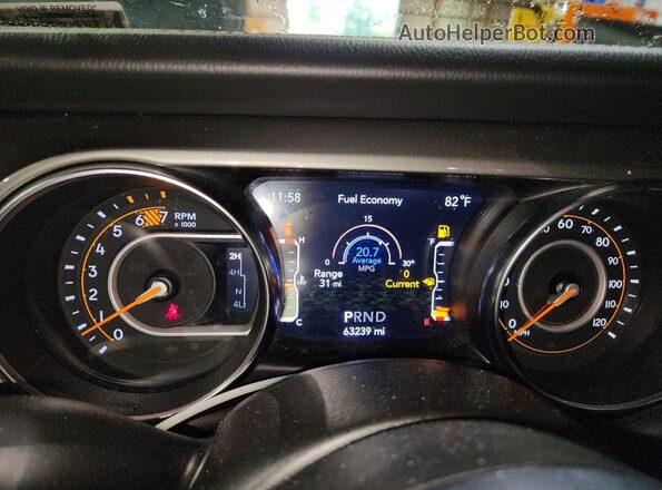 1C4HJXEN2PW695067 2023 JEEP WRANGLER Gray Instrument cluster view