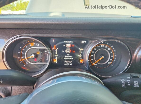 1C4HJXEN5KW642436 2019 JEEP WRANGLER Silver Widok zestawu wskaźników