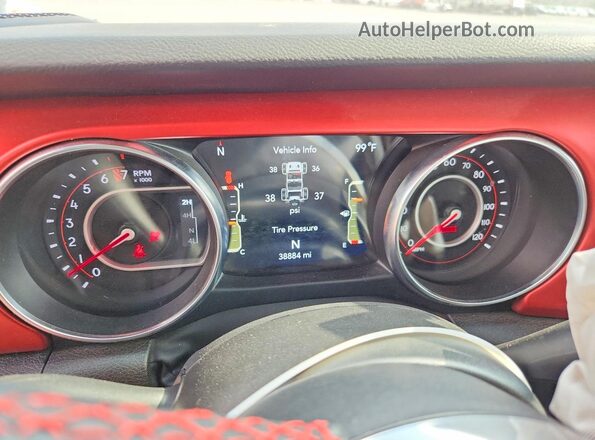 1C4HJXFG2NW213887 2022 JEEP WRANGLER Красный Вид щитка приборов