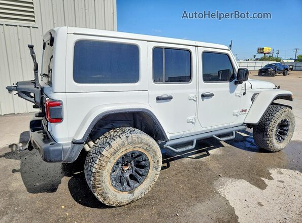 1C4HJXFN5JW198679 2018 JEEP WRANGLER Белый Задняя правая четверть