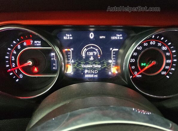 1C4HJXFN6JW241345 2018 JEEP WRANGLER White Вид щитка приладів