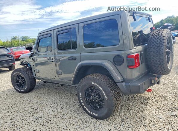 1C4HJXFNXNW160211 2022 JEEP WRANGLER Gray Trasero izquierdo