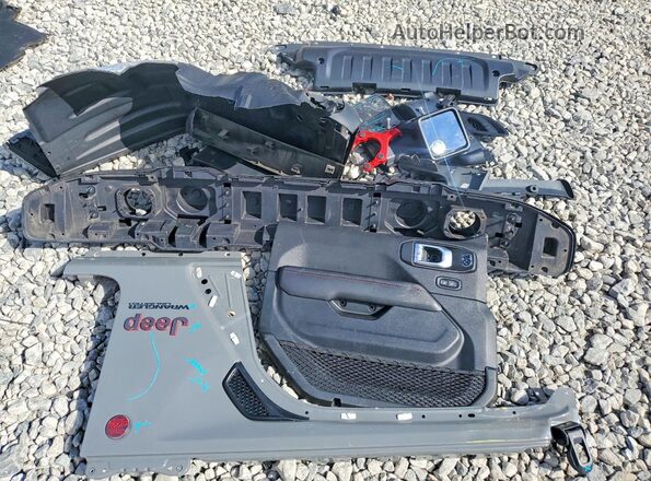 1C4HJXFNXNW160211 2022 JEEP WRANGLER Gray Vista de la etiqueta del VIN
