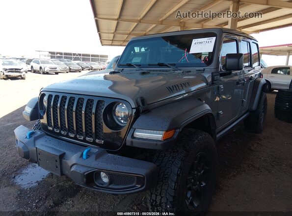 1C4JJXN67PW623128 2023 JEEP WRANGLER Gray წინა მარცხენა ხედი სამი მეოთხედიდან