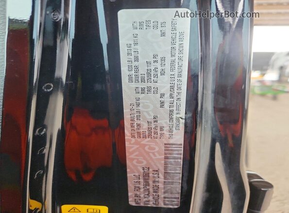 1C4JJXP66MW860122 2021 JEEP WRANGLER Black Widok naklejki z numerem VIN