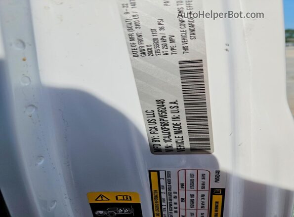 1C4JJXP68PW562448 2023 JEEP WRANGLER White VIN კოდის სტიკერის ხედი