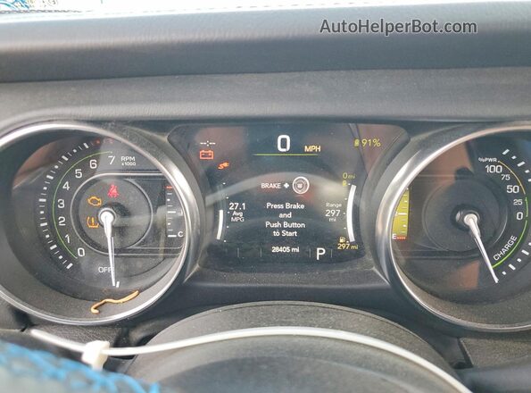 1C4JJXR60PW502404 2023 JEEP WRANGLER Белый Вид щитка приборов