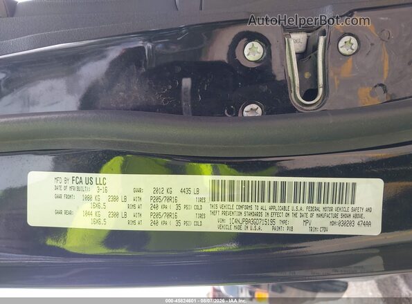1C4NJPBA3GD715195 2016 JEEP PATRIOT Black Vista del compartimento del motor