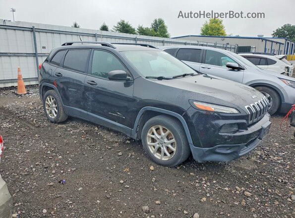 1C4PJLAB2GW264857 2016 JEEP CHEROKEE Черный Передняя правая четверть