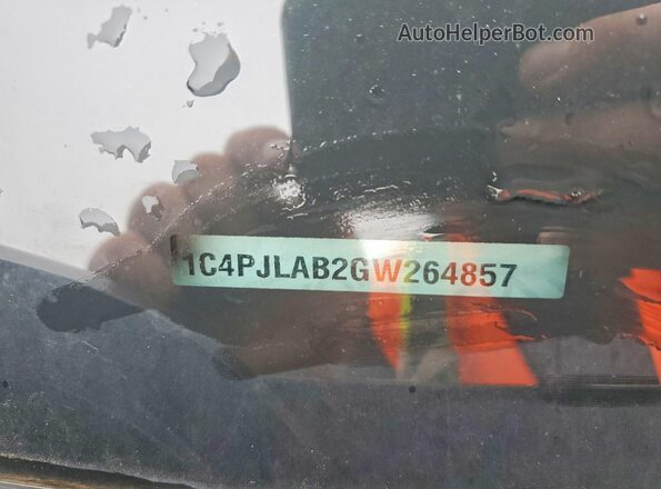 1C4PJLAB2GW264857 2016 JEEP CHEROKEE Черный Вид подкапотного пространства