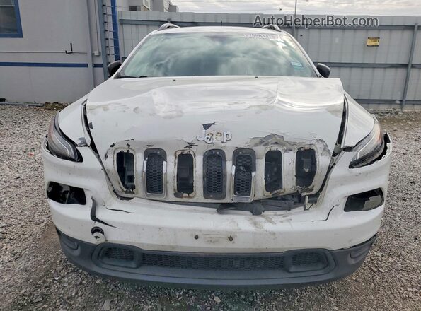 1C4PJLAB2HW669182 2017 JEEP CHEROKEE White Widok z przodu