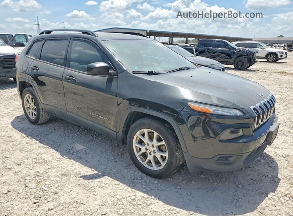1C4PJLAB6GW336854 2016 JEEP CHEROKEE Black Передня права чверть