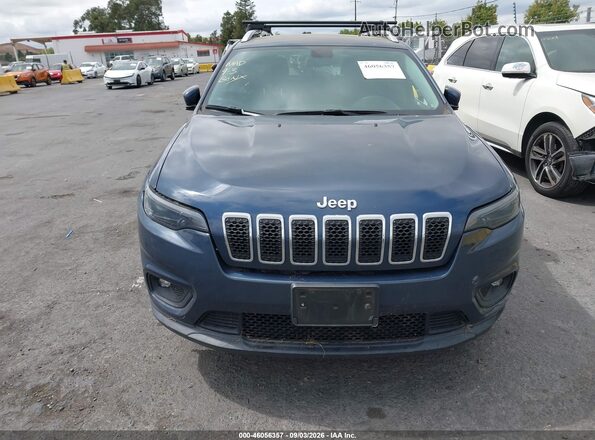 1C4PJLCB2KD406268 2019 JEEP CHEROKEE Синий Вид щитка приборов