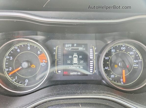 1C4PJLCB8KD444216 2019 JEEP CHEROKEE Gray Вид щитка приладів