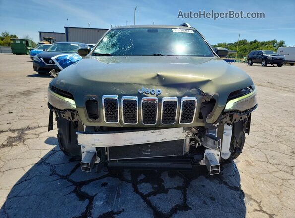 1C4PJLCB9KD147861 2019 JEEP CHEROKEE Зеленый Вид спереди