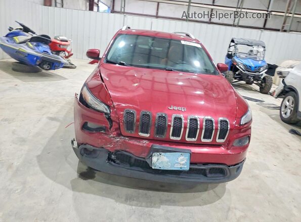 1C4PJLCS9HW640453 2017 JEEP CHEROKEE Бордовый Вид спереди