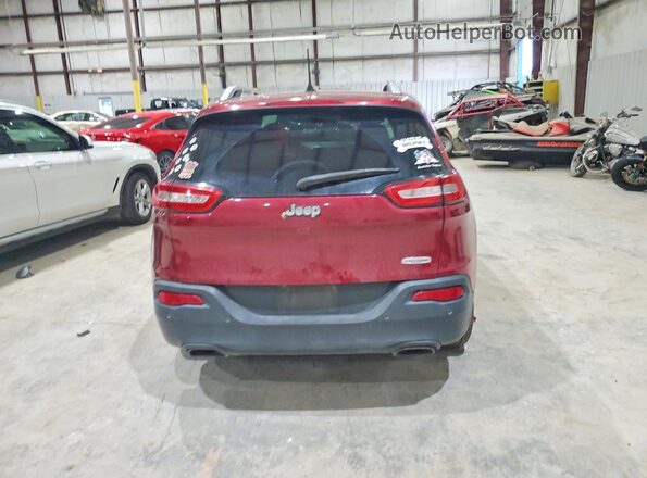 1C4PJLCS9HW640453 2017 JEEP CHEROKEE Бордовый Вид сзади