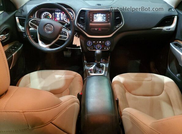 1C4PJLCS9HW640453 2017 JEEP CHEROKEE Бордовый Вид панели приборов