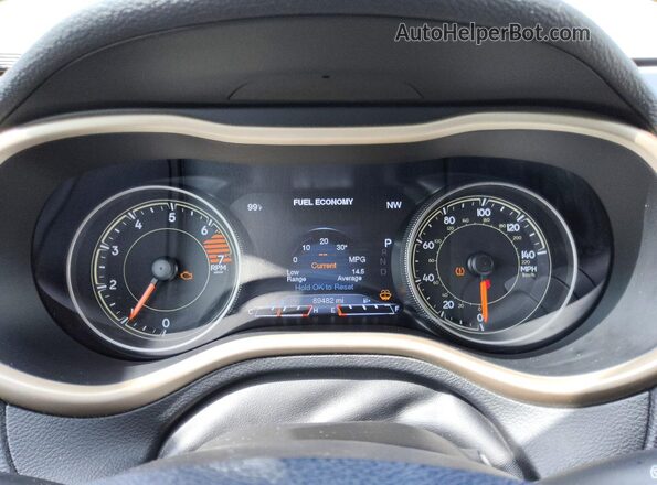 1C4PJLDB0JD560779 2018 JEEP CHEROKEE Серый Вид щитка приборов