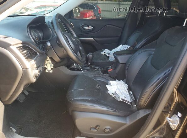 1C4PJLDB0KD270057 2019 JEEP CHEROKEE Black Widok wnętrza z przodu