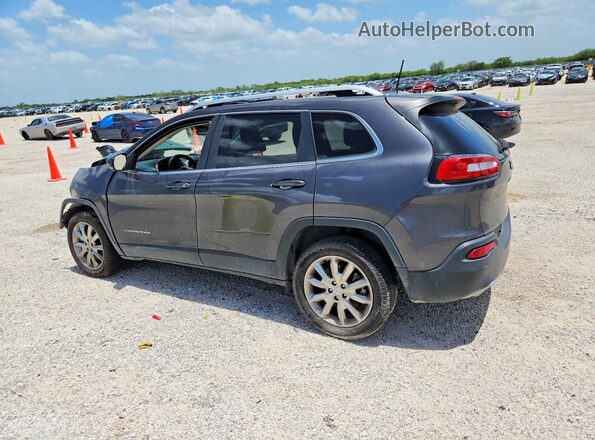 1C4PJLDS6HW573681 2017 JEEP CHEROKEE Gray Trasero izquierdo