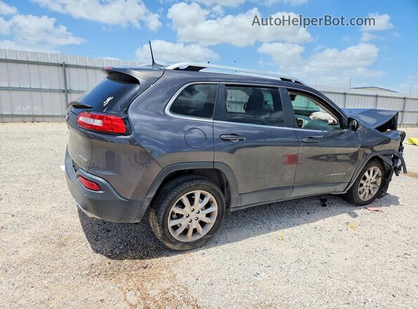 1C4PJLDS6HW573681 2017 JEEP CHEROKEE Gray Trasero derecho