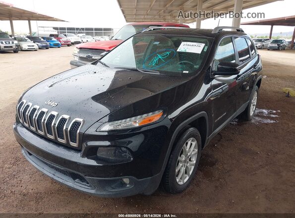 1C4PJLLB1JD520051 2018 JEEP CHEROKEE Черный Передняя левая четверть