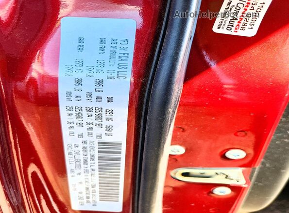 1C4PJLLB2KD333211 2019 JEEP CHEROKEE Red VIN կոդի պիտակի տեսք