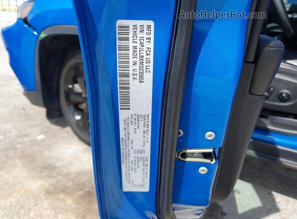 1C4PJLLBXMD235658 2021 JEEP CHEROKEE Blue VIN კოდის სტიკერის ხედი