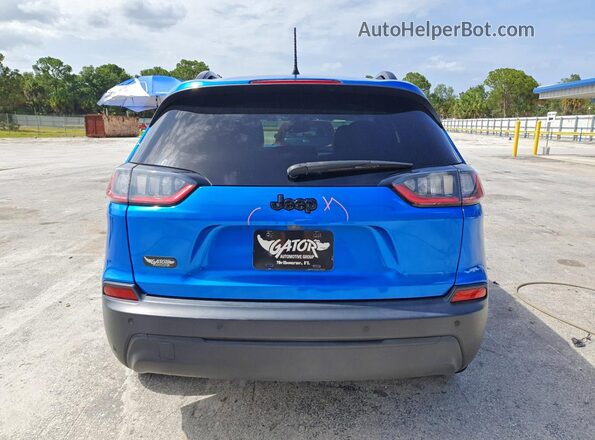 1C4PJLLBXMD235658 2021 JEEP CHEROKEE Blue უკანა ხედი