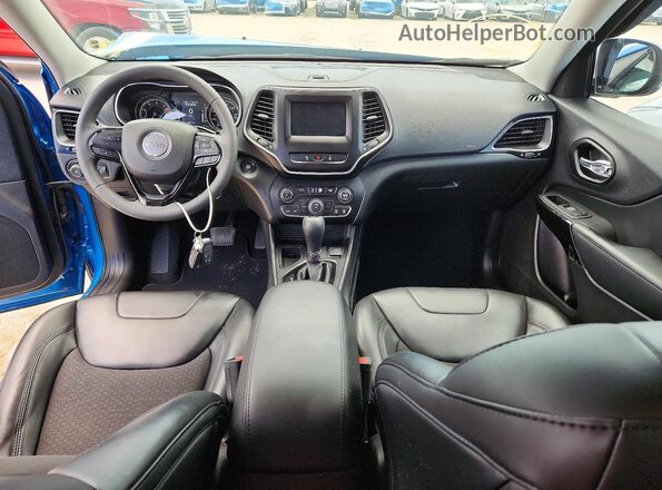 1C4PJLLBXMD235658 2021 JEEP CHEROKEE Blue წინა პანელის ხედი