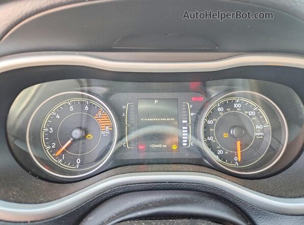 1C4PJLLX0JD510431 2018 JEEP CHEROKEE Черный Вид щитка приборов