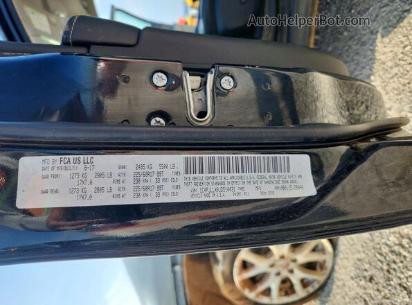 1C4PJLLX0JD510431 2018 JEEP CHEROKEE Черный Вид наклейки с VIN-кодом