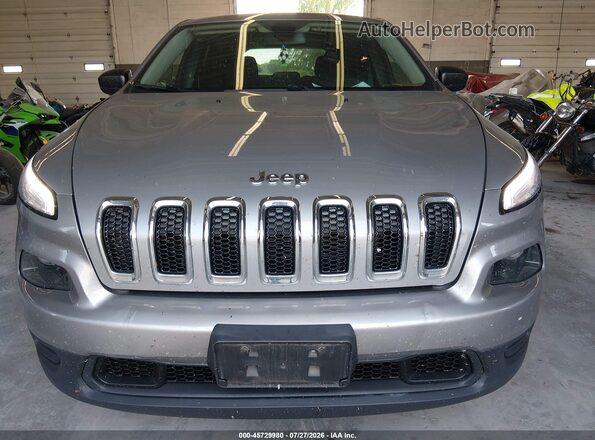 1C4PJMAB4HD225075 2017 JEEP CHEROKEE Silver Դիմացի տեսք