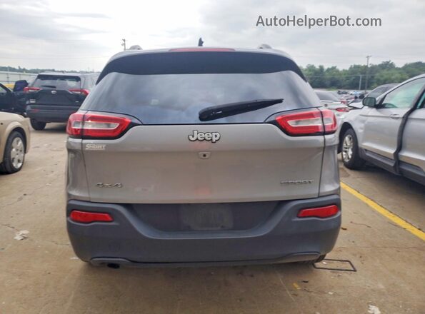 1C4PJMABXHW569434 2017 JEEP CHEROKEE Silver Вид ззаду