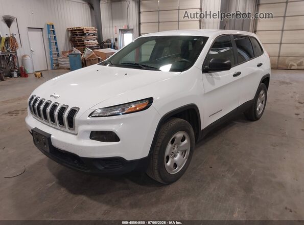 1C4PJMABXHW654127 2017 JEEP CHEROKEE White Առջևի ձախ երեք քառորդ տեսարան