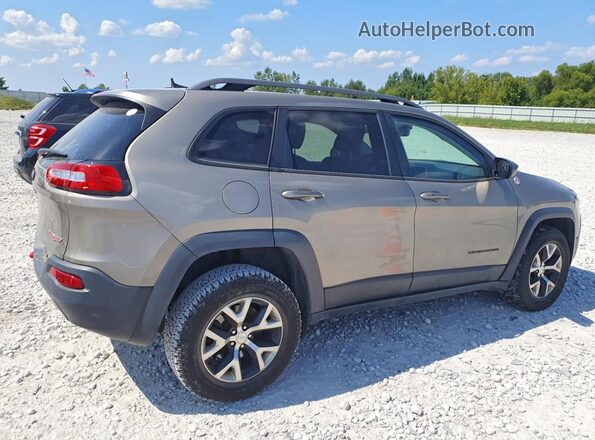 1C4PJMBS0GW377730 2016 JEEP CHEROKEE Brown Հետևի աջ