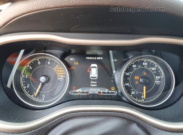 1C4PJMBS0GW377730 2016 JEEP CHEROKEE Brown Սարքավորումների վահանակի տեսք