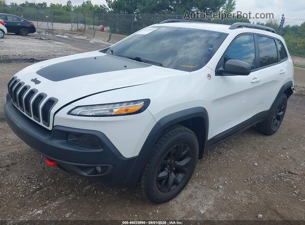 1C4PJMBS1GW163927 2016 JEEP CHEROKEE White წინა მარცხენა ხედი სამი მეოთხედიდან