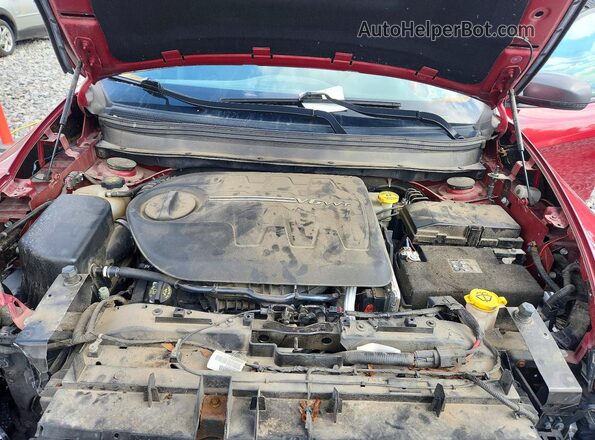 1C4PJMBS6HW628039 2017 JEEP CHEROKEE Burgundy ძრავის განყოფილების ხედი